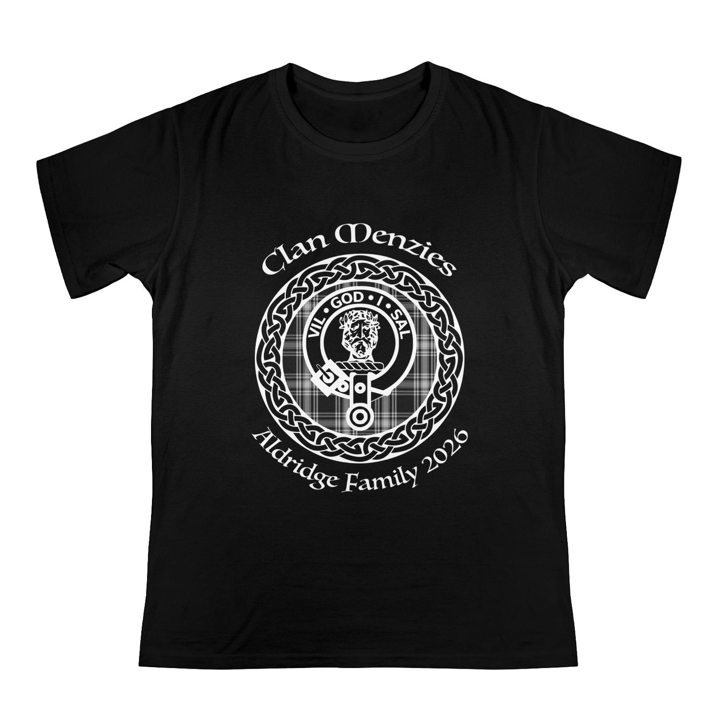 Menzies Crest Men's New Heavy Cotton T-Shirt (One Side Printing) | Ships from USA