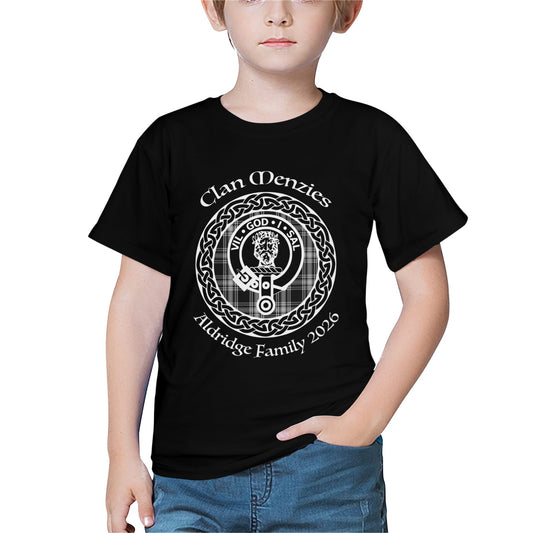 Menzies Crest Custom Kids' T-Shirt(Front Printing) | Ships from USA