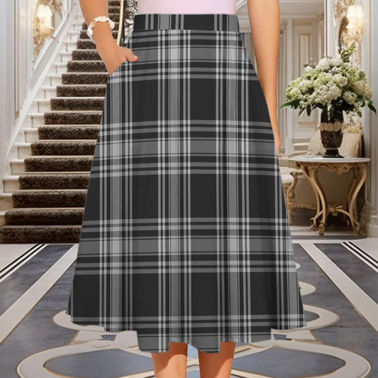 Menzies Skirt Elastic Waist Pocket Midi Skirt