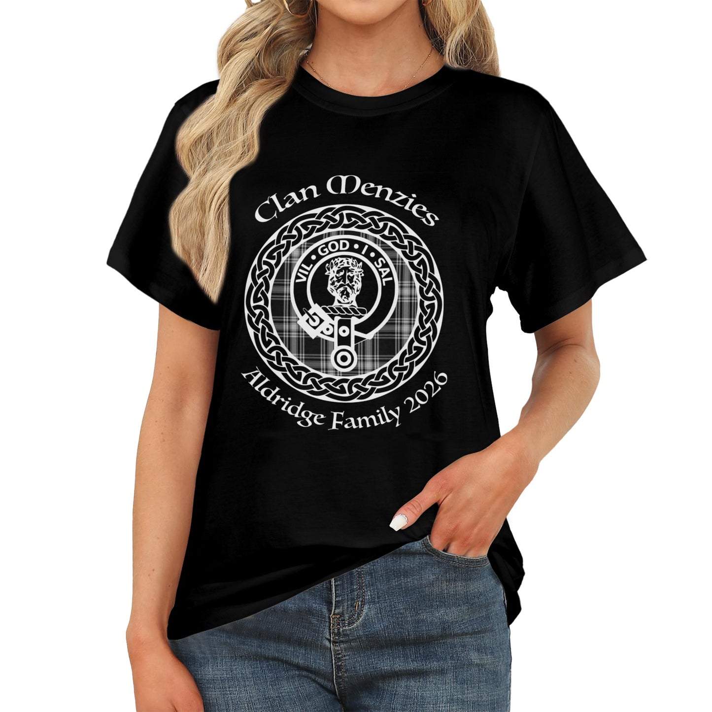 Menzies Crest Women's T-Shirt (Front Printing) | Ships from USA