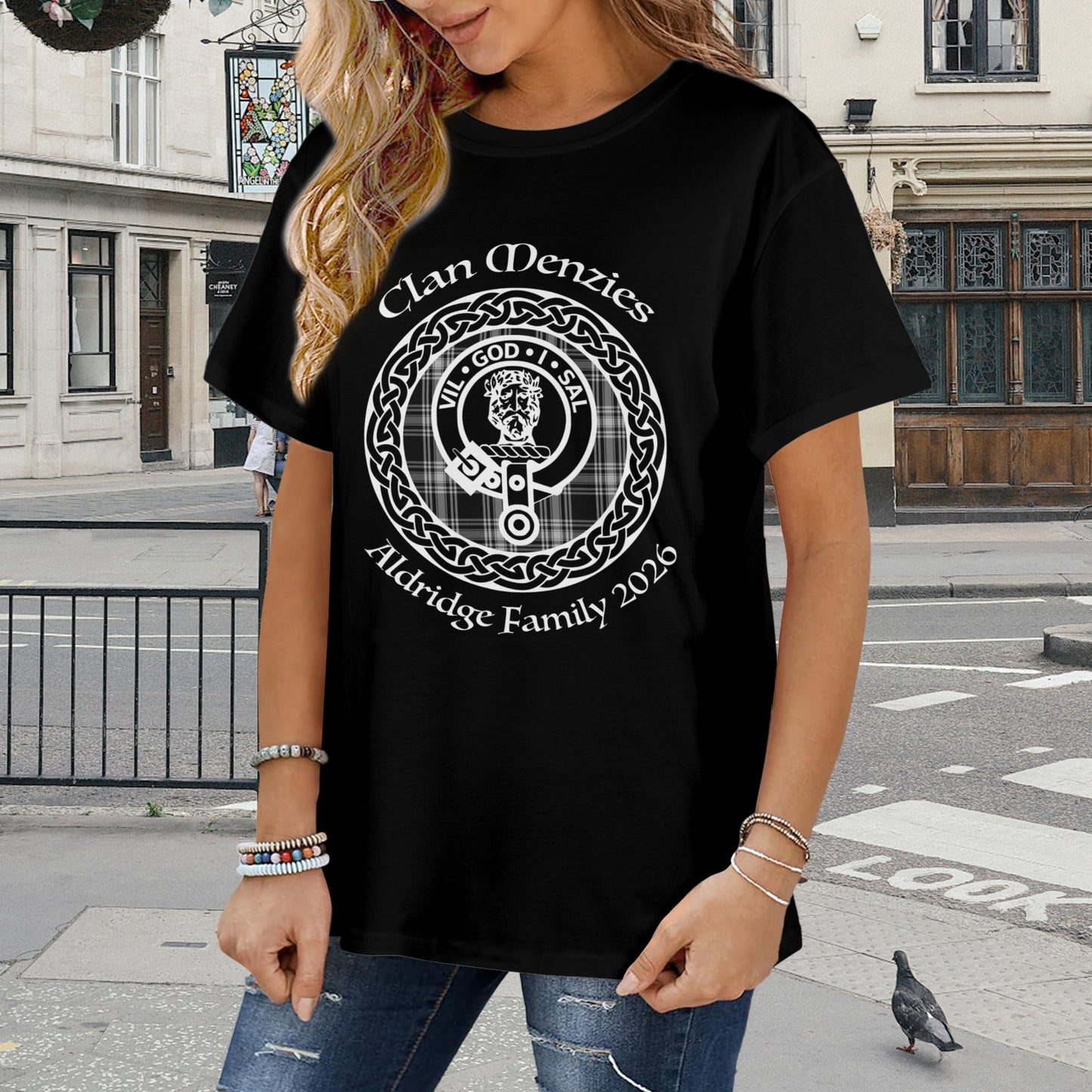 Menzies Crest Women's T-Shirt (Front Printing) | Ships from USA